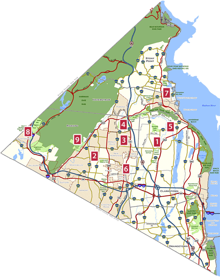 Rockland County Map